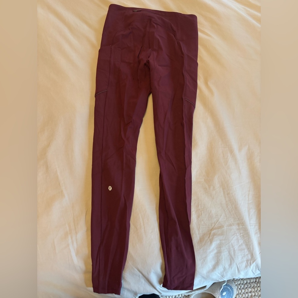Lululemon Burgundy Leggings